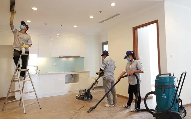 Thu dọn – vệ sinh sau thi công