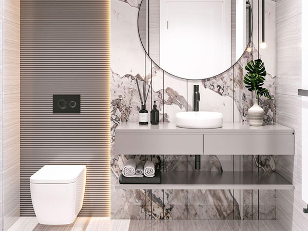 Vệ sinh nhà vệ sinh căn hộ