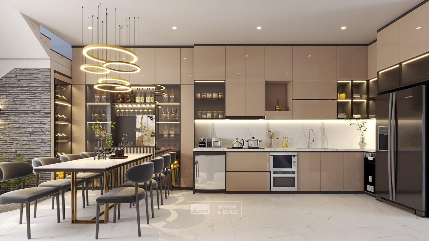 Xây dựng nhà bếp biệt thự