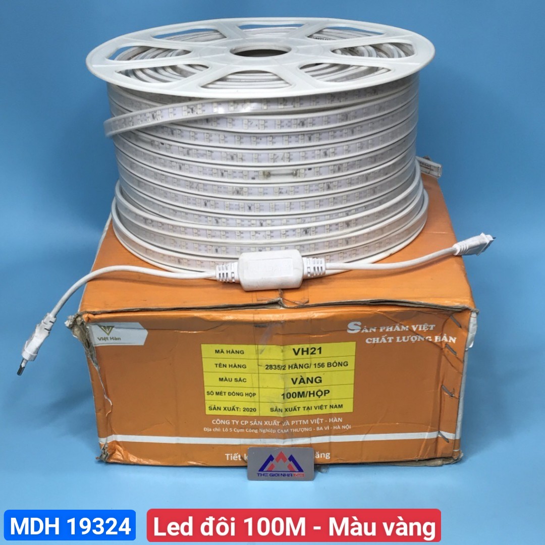 Led dây Aladanh Việt Hàn 7-7.5w/m, ánh sáng vàng (Bán chiết khấu hàng tồn kho)