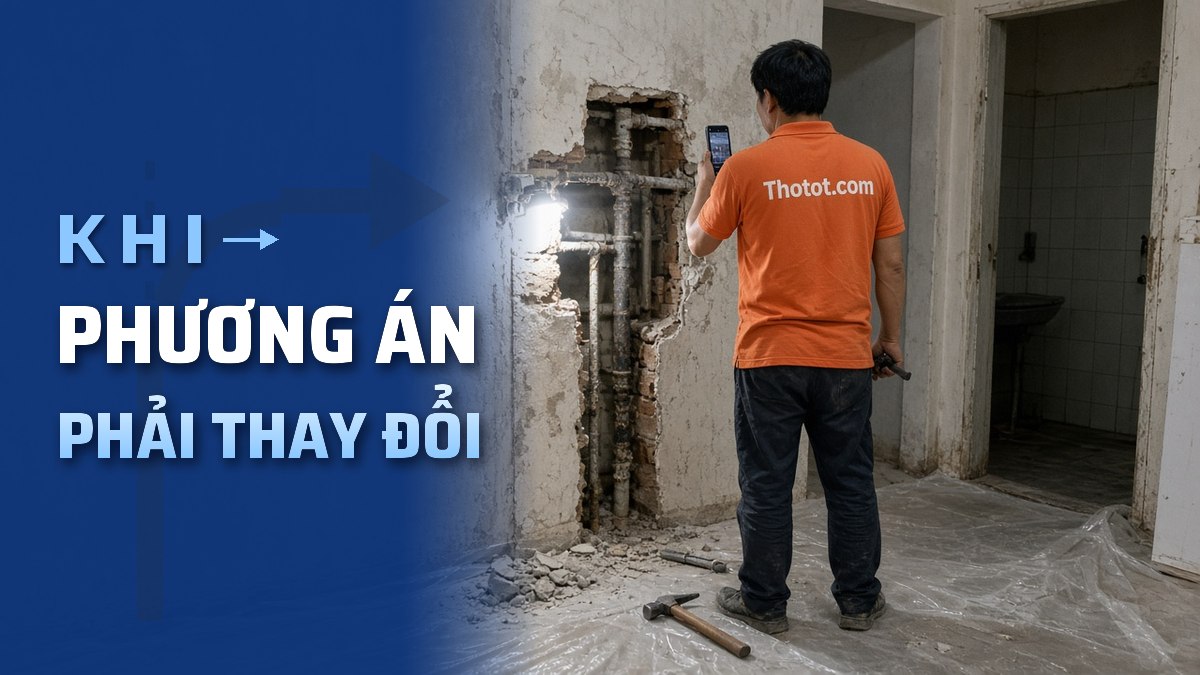 Chuyện tại công trình: Khi phương án ban đầu phải thay đổi