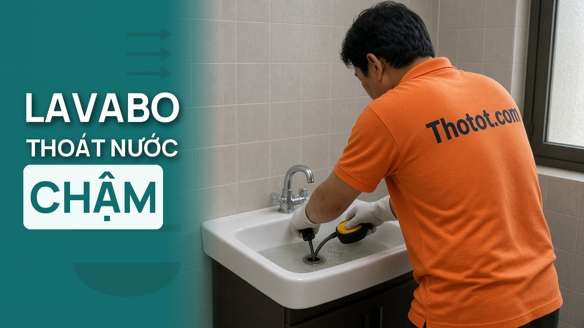 Lavabo thoát nước chậm: Nguyên nhân và cách kiểm tra an toàn