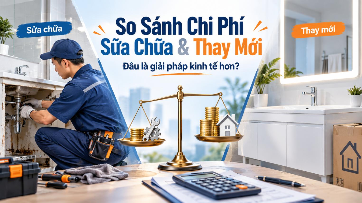 So Sánh Chi Phí Sửa Chữa & Thay Mới – Đâu Là Giải Pháp Kinh Tế Hơn?