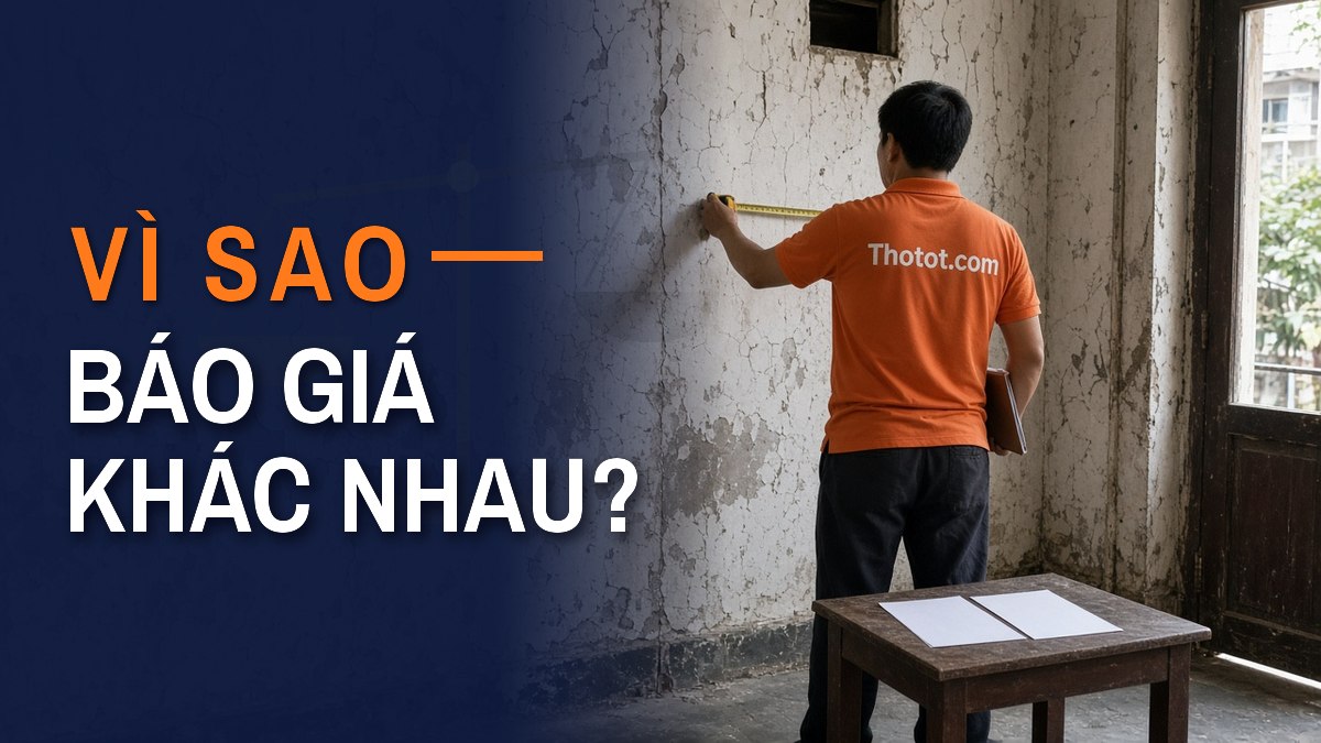 Vì sao cùng một công việc, mỗi đội thợ lại báo giá khác nhau?
