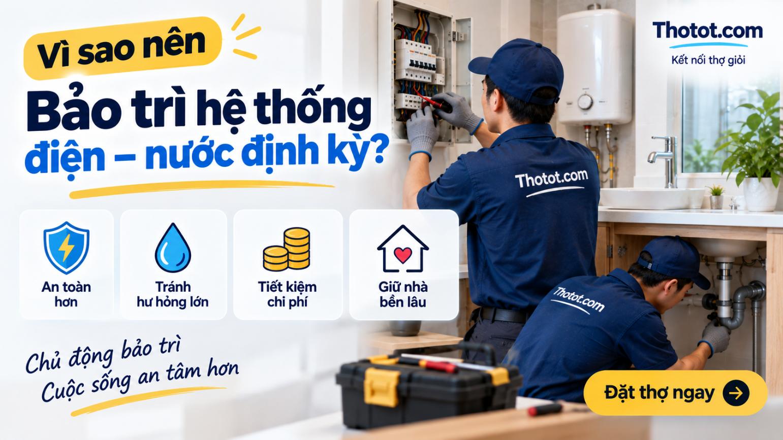 Vì sao nên bảo trì hệ thống điện – nước định kỳ? Tránh hư hỏng lớn