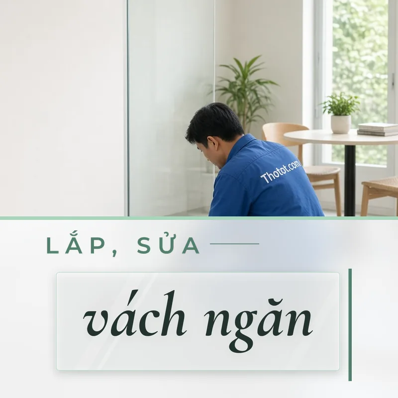 Lắp, sửa vách ngăn khu tư vấn cửa hàng