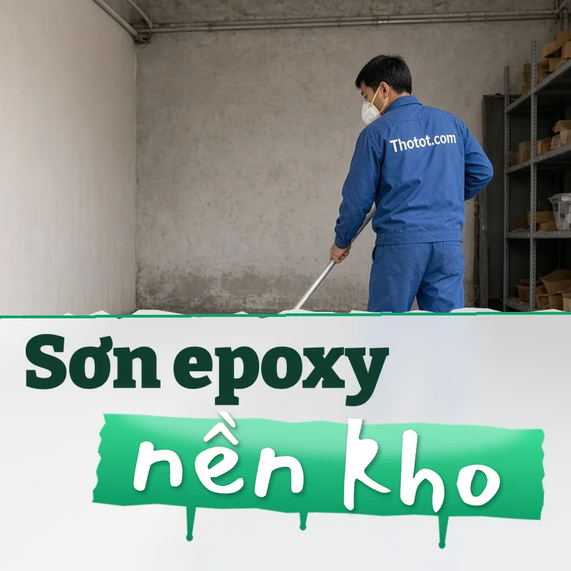 Sơn epoxy nền phòng kho cửa hàng
