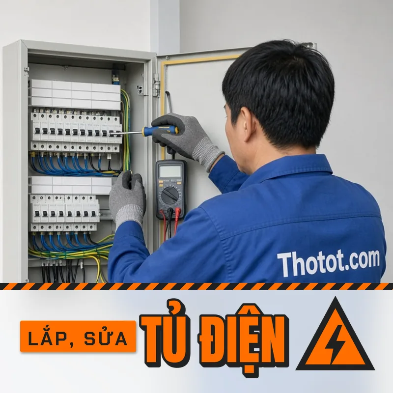 Lắp, sửa tủ điện cửa hàng