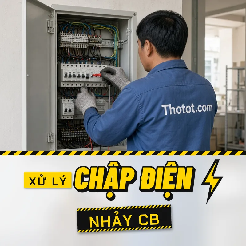 Xử lý chập điện, nhảy CB cửa hàng