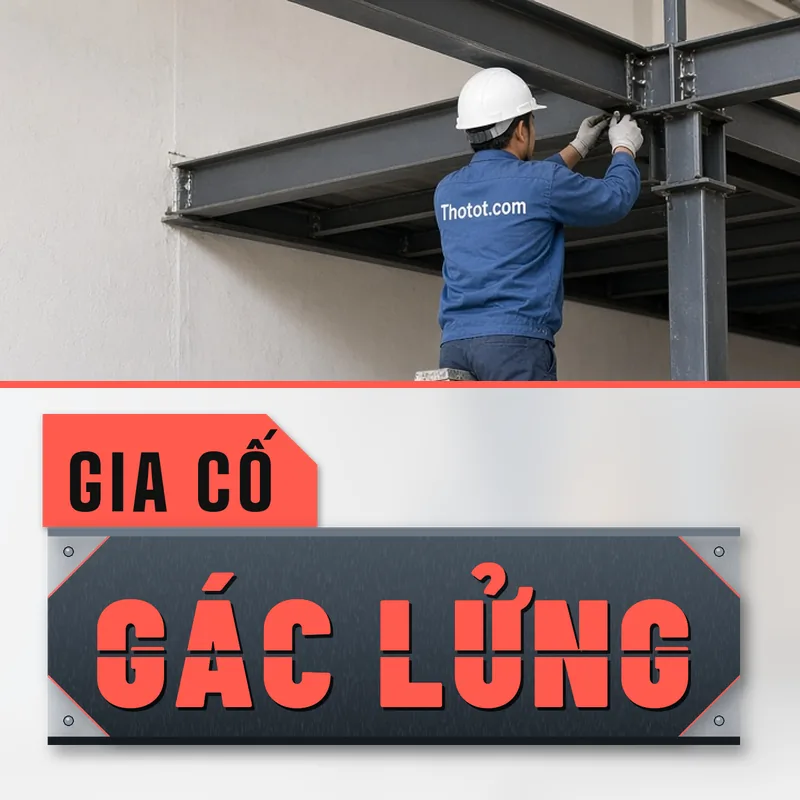Xử lý sàn gác lửng cửa hàng bị rung, võng