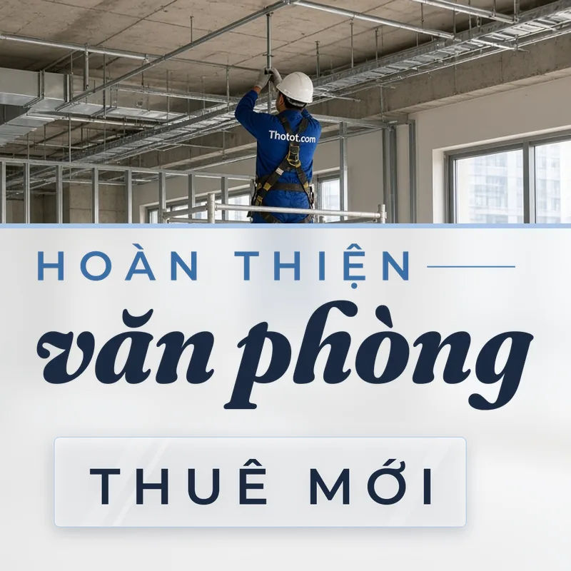Hoàn thiện văn phòng thuê mới
