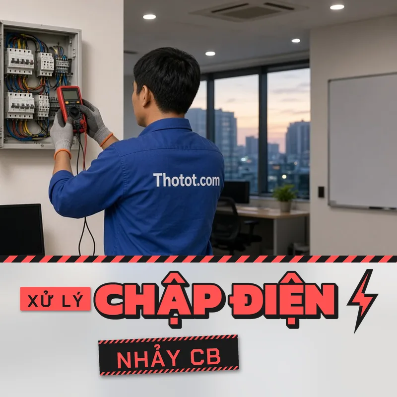 Xử lý chập điện, nhảy CB văn phòng