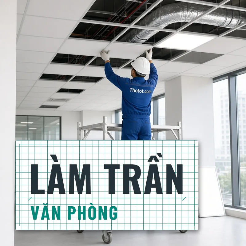 Làm trần khu làm việc văn phòng