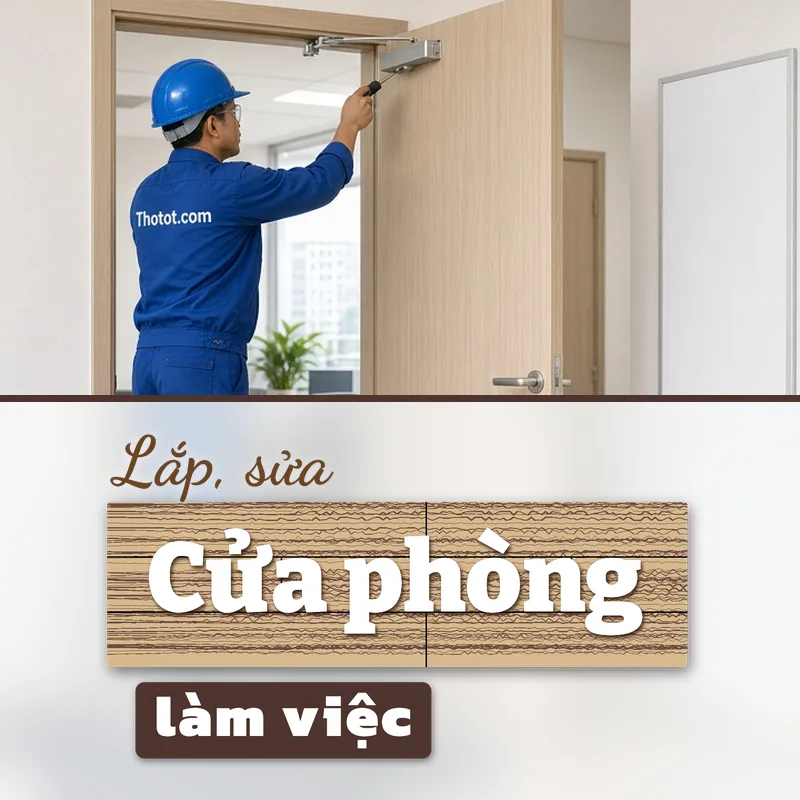 Lắp, sửa cửa phòng làm việc văn phòng