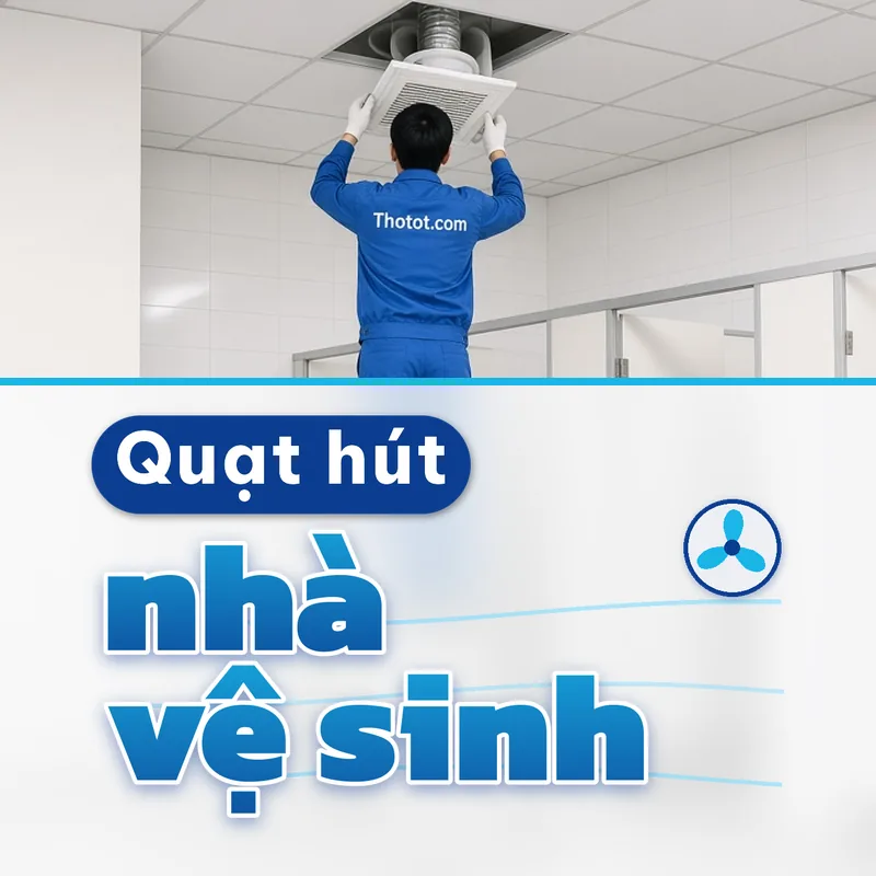 Lắp, sửa quạt hút nhà vệ sinh văn phòng