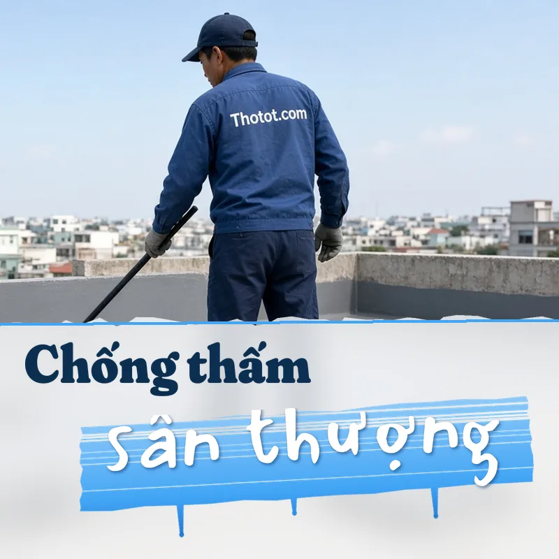 Chống thấm sân thượng, ban công văn phòng