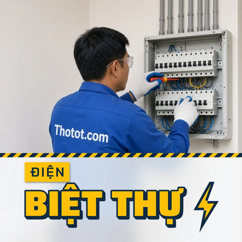 Thi công, sửa hệ thống điện biệt thự