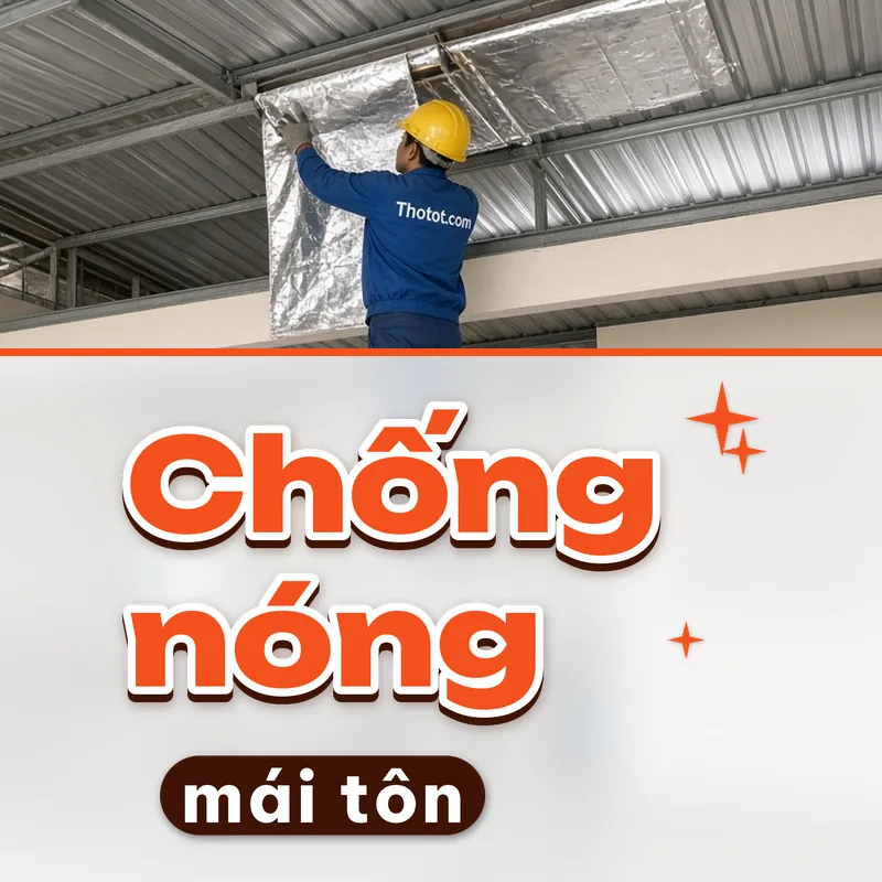 Chống nóng mái tôn nhà cấp 4