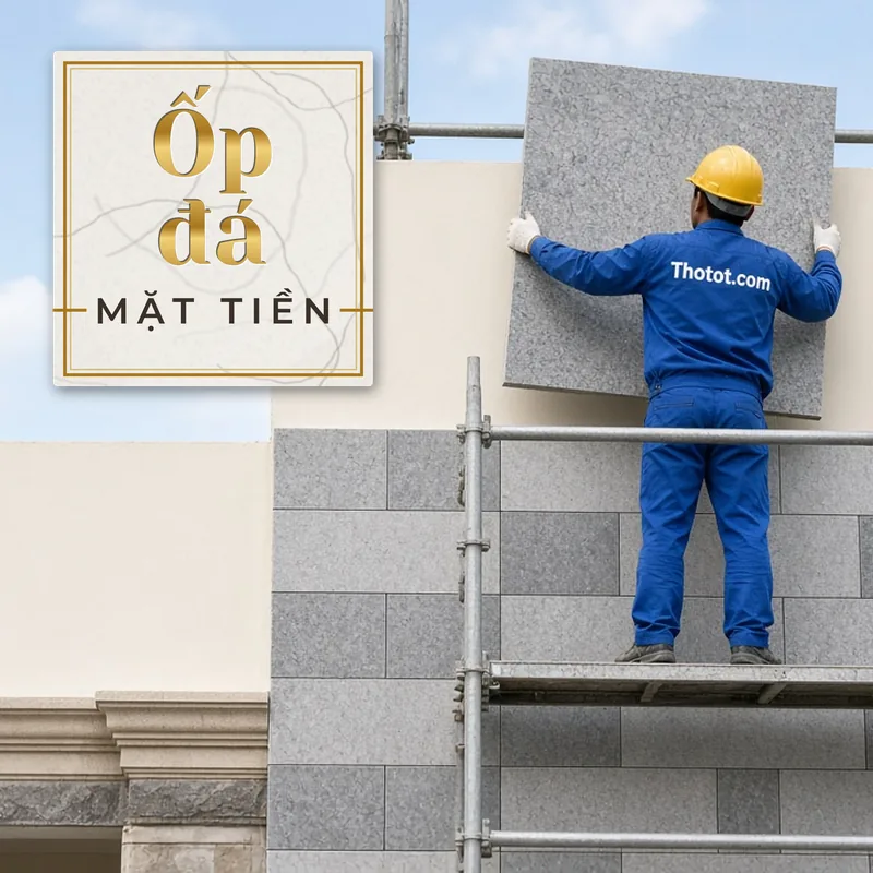 Ốp đá mặt tiền biệt thự