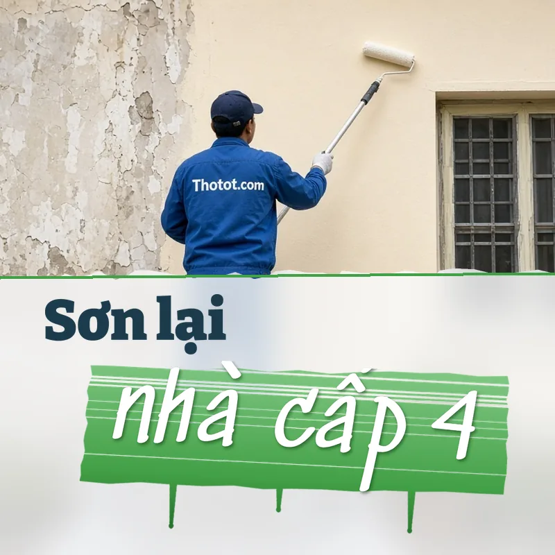 Sơn lại nhà cấp 4