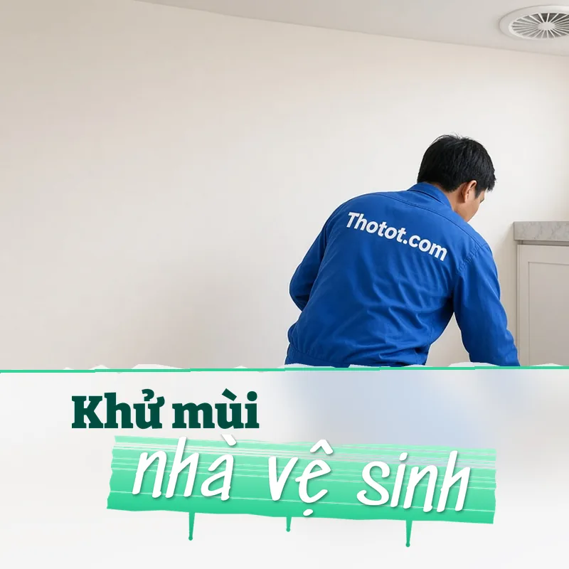 Xử lý nhà vệ sinh biệt thự bị hôi