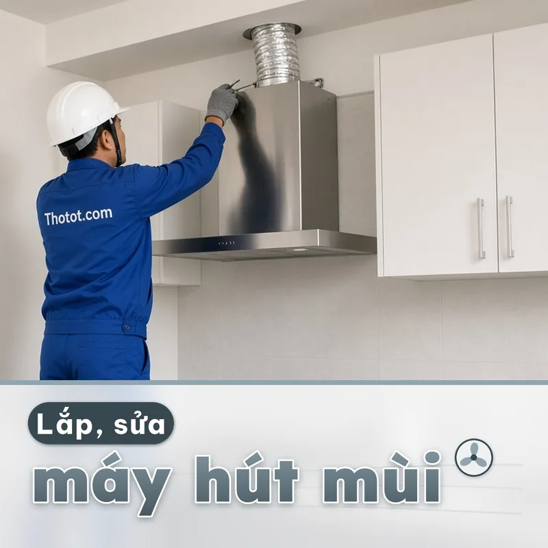 Lắp, sửa máy hút mùi căn hộ chung cư