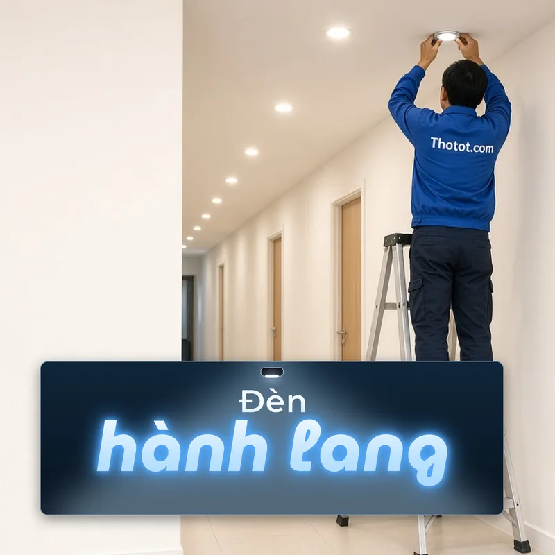 Lắp, sửa đèn hành lang biệt thự