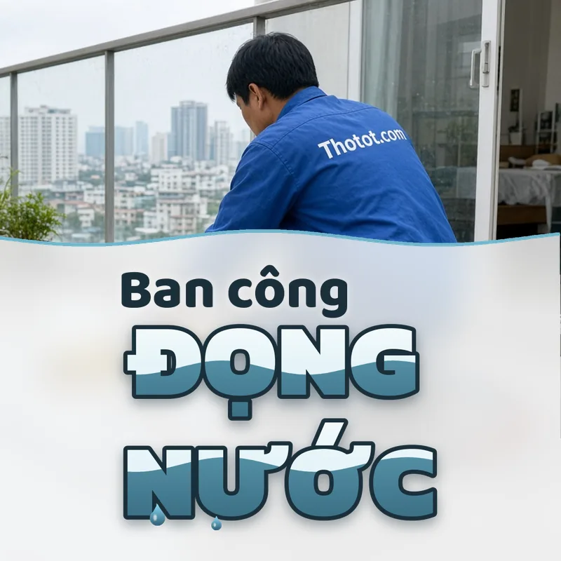 Xử lý ban công căn hộ chung cư bị đọng nước