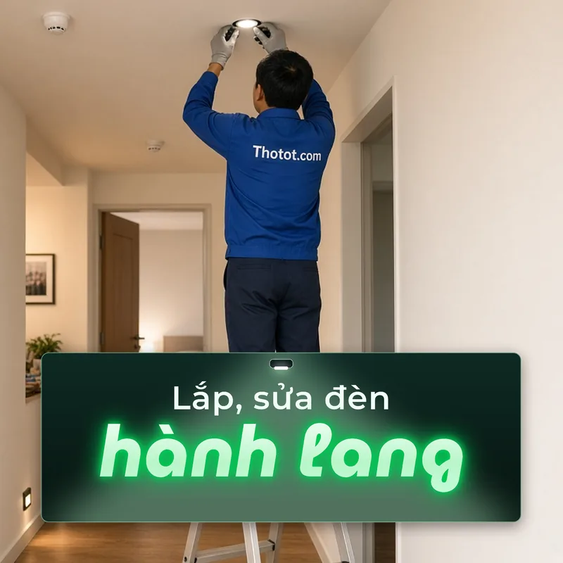 Lắp, sửa đèn hành lang căn hộ chung cư