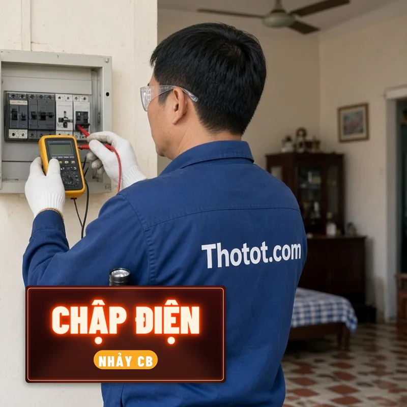 Xử lý chập điện, nhảy CB nhà cấp 4