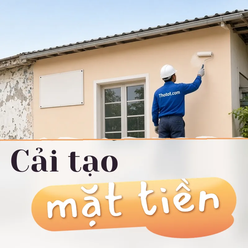 Cải tạo mặt tiền nhà cấp 4