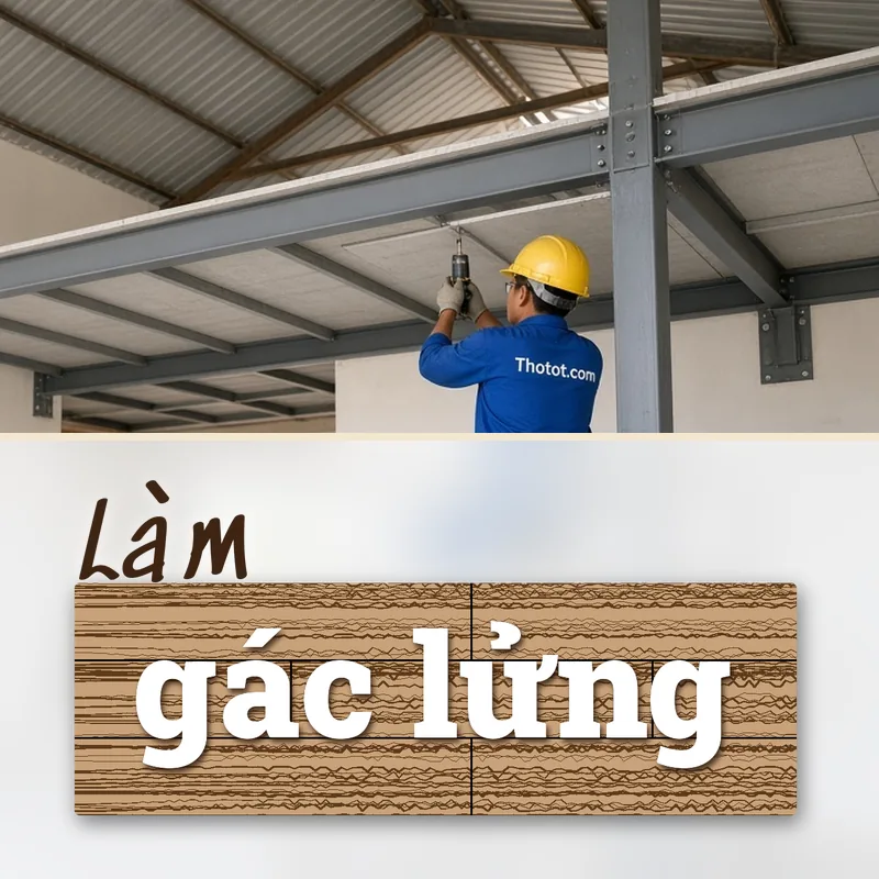 Làm gác lửng nhà cấp 4