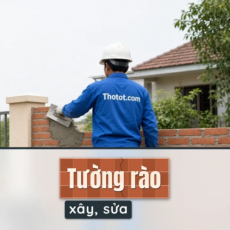 Xây, sửa tường rào nhà cấp 4