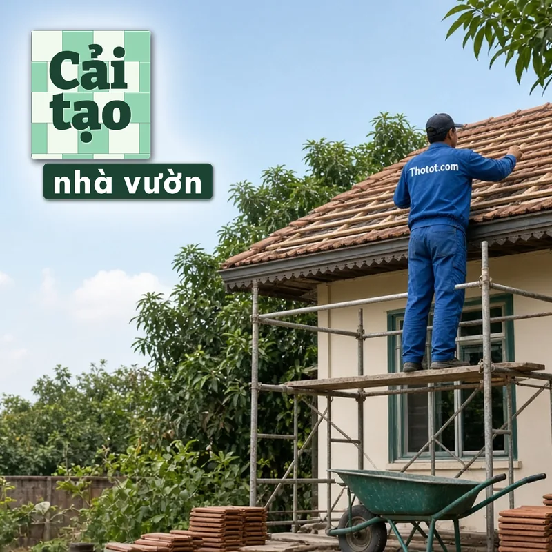 Cải tạo tổng thể nhà vườn