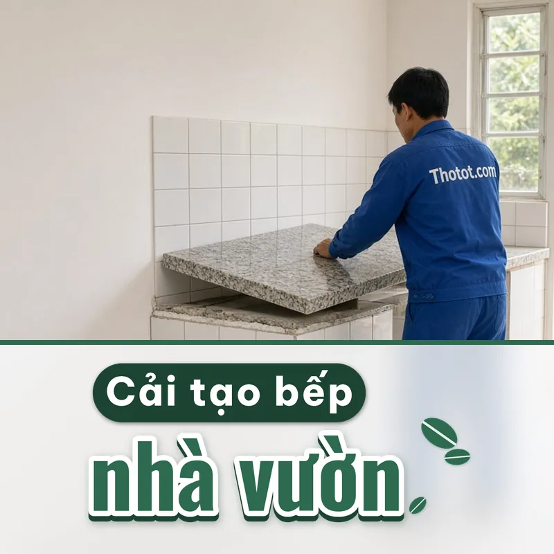 Cải tạo nhà bếp nhà vườn