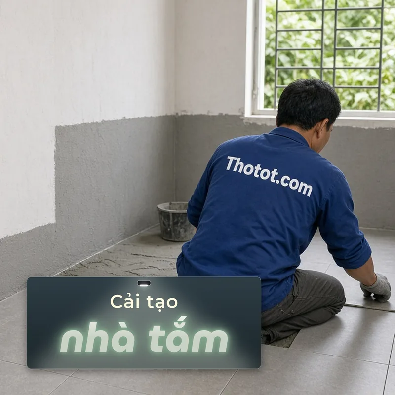 Cải tạo nhà tắm nhà vườn