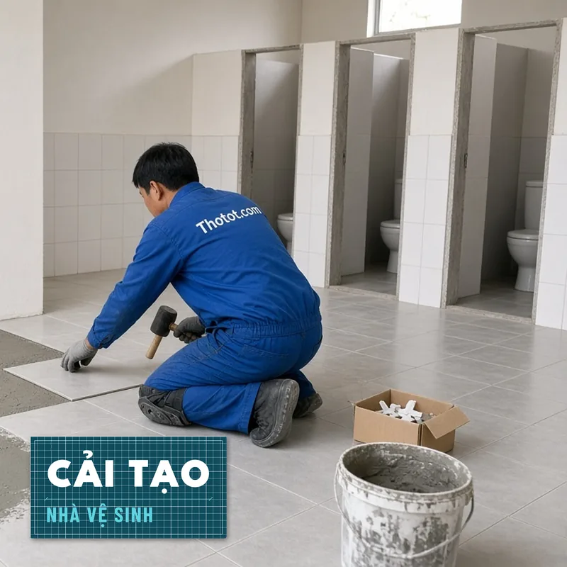 Cải tạo nhà vệ sinh nhà xưởng