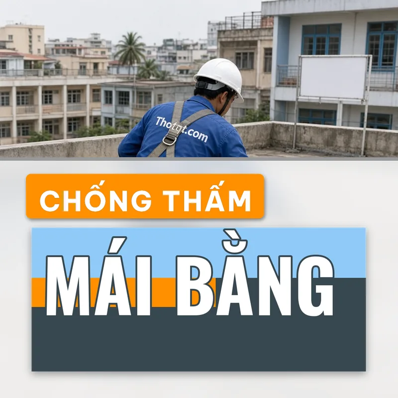 Chống thấm mái bằng trường học