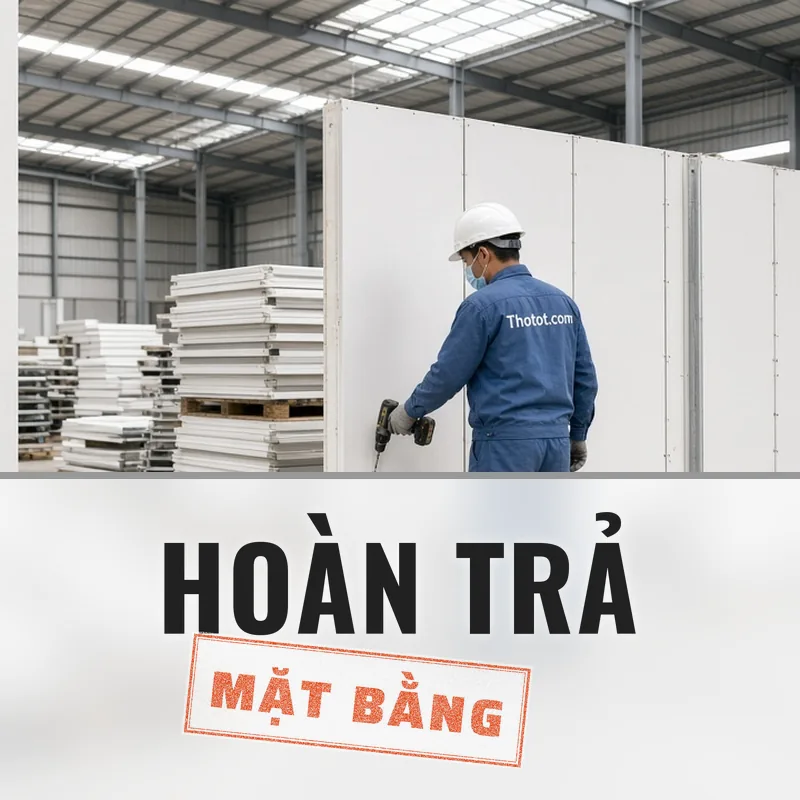 Tháo dỡ, hoàn trả mặt bằng nhà xưởng