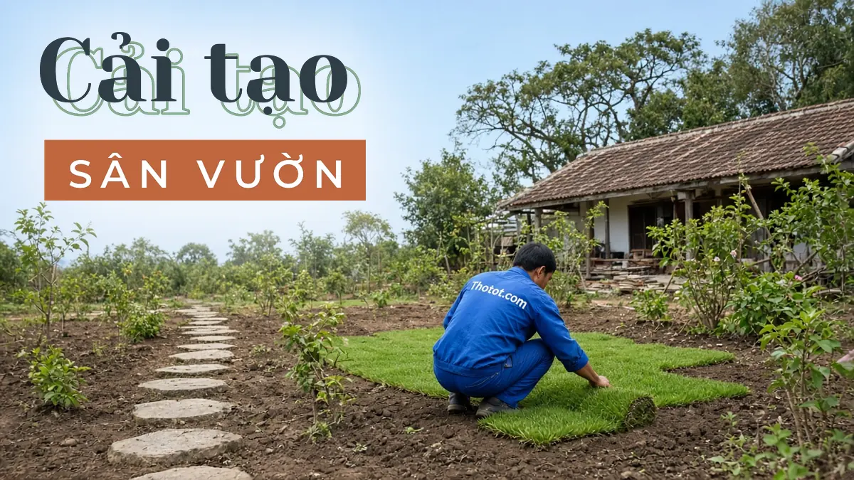 Cải tạo sân vườn nhà vườn