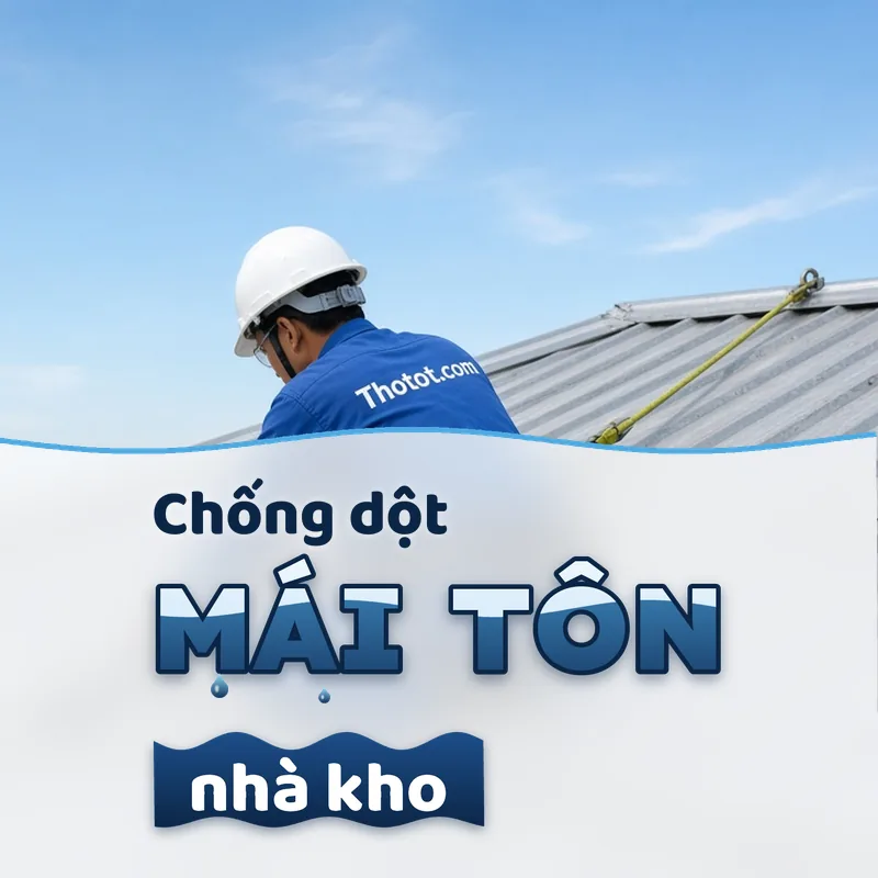 Chống dột mái tôn nhà kho