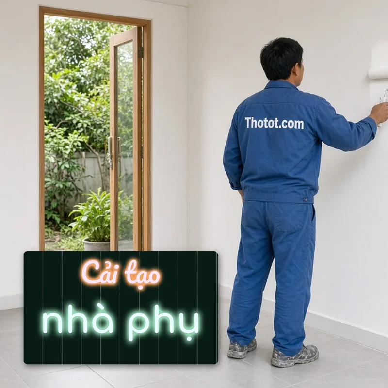 Cải tạo nhà phụ nhà vườn