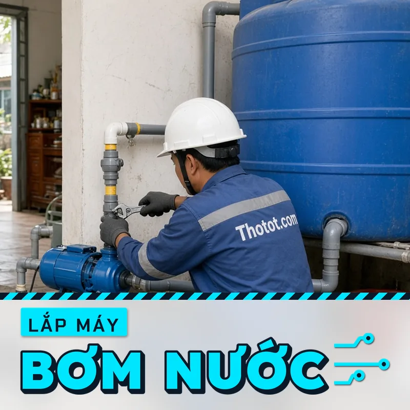 Lắp đặt máy bơm nước