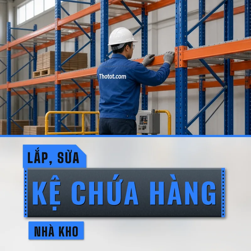 Lắp, sửa kệ chứa hàng nhà kho