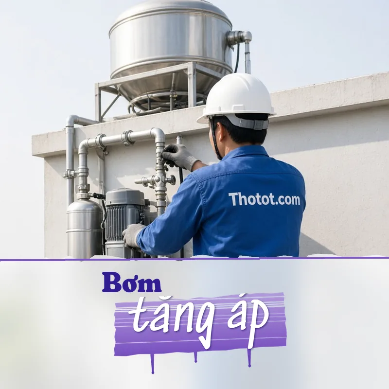 Lắp đặt máy bơm tăng áp