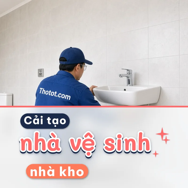 Cải tạo nhà vệ sinh nhà kho