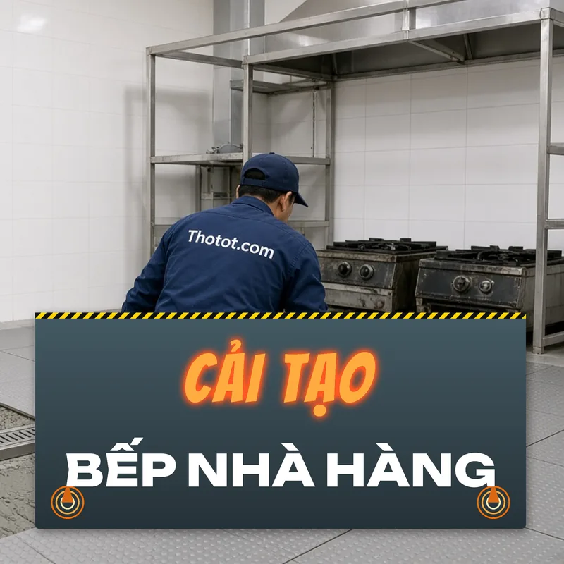 Cải tạo bếp công nghiệp nhà hàng