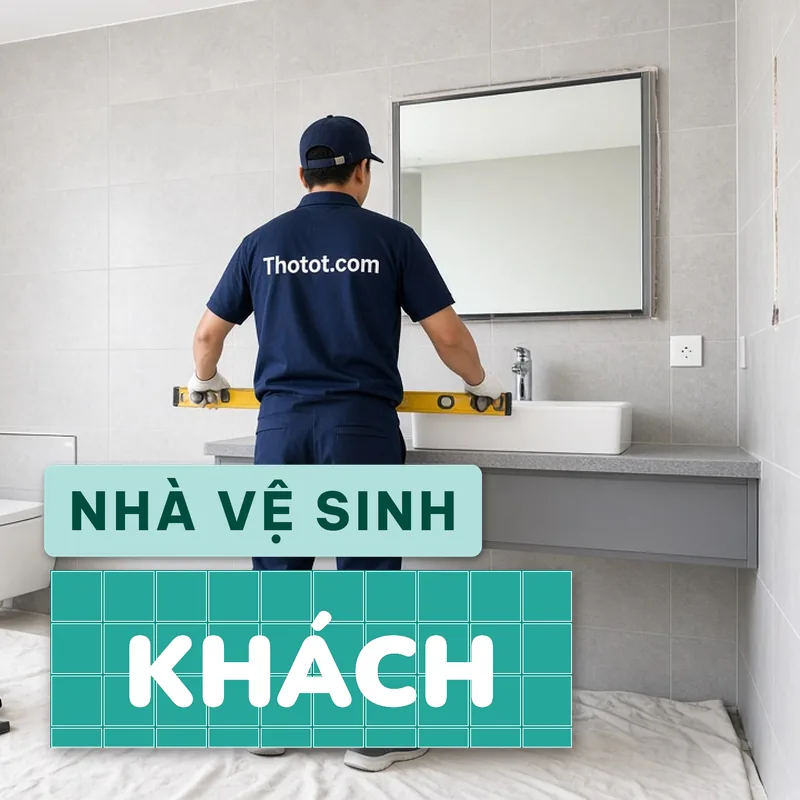 Cải tạo nhà vệ sinh khách nhà hàng