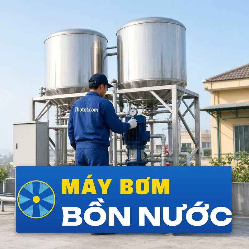 Lắp, sửa máy bơm, bồn nước nhà hàng