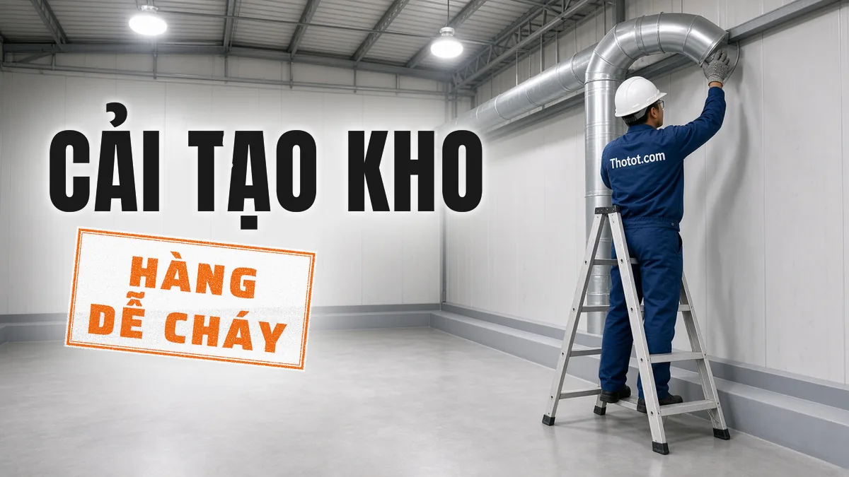 Cải tạo kho chứa hàng dễ cháy, hóa chất